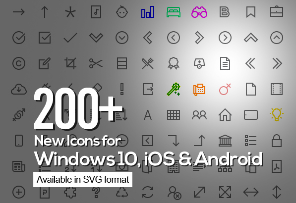 200+ Windows 10 Icons